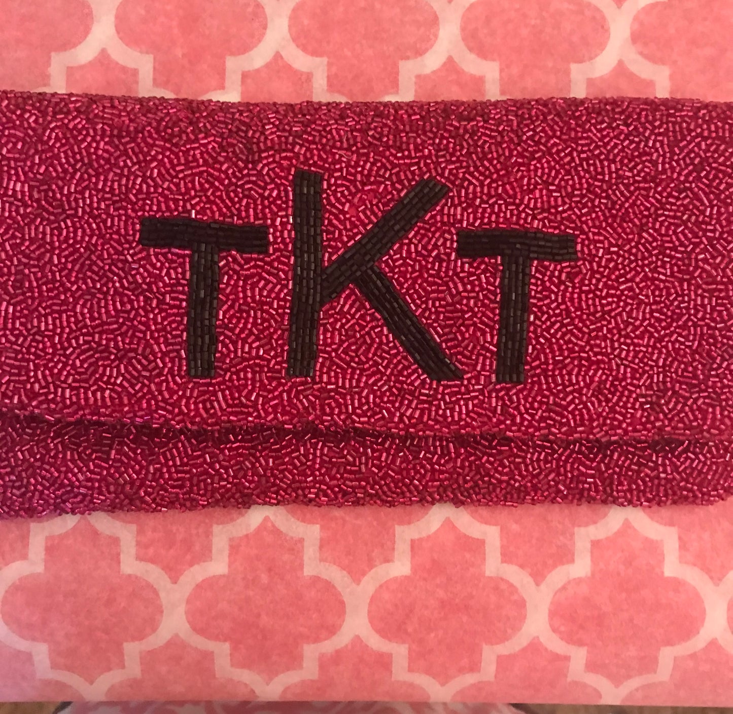 Beaded Foldover Clutch