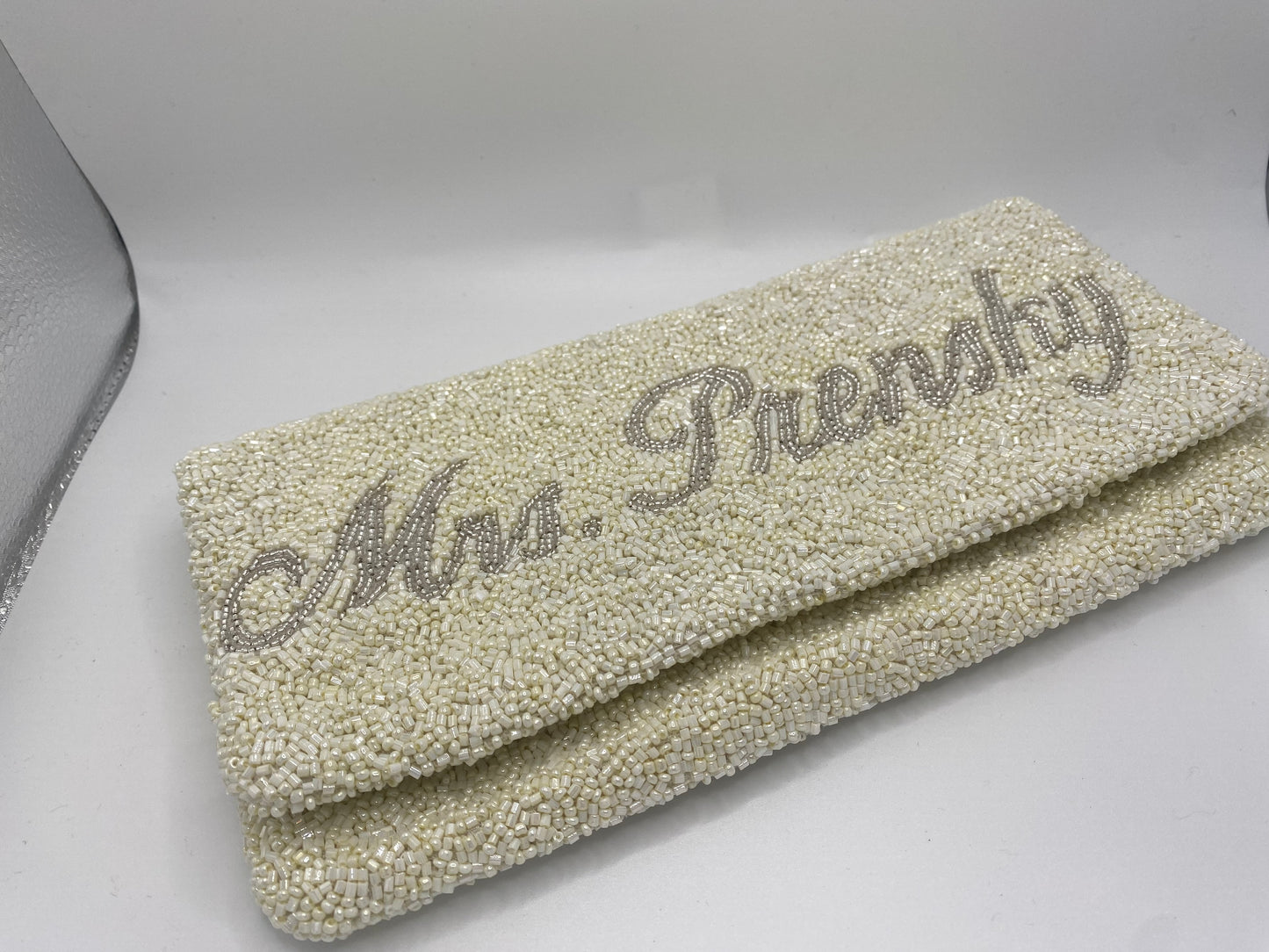 Beaded Foldover Clutch