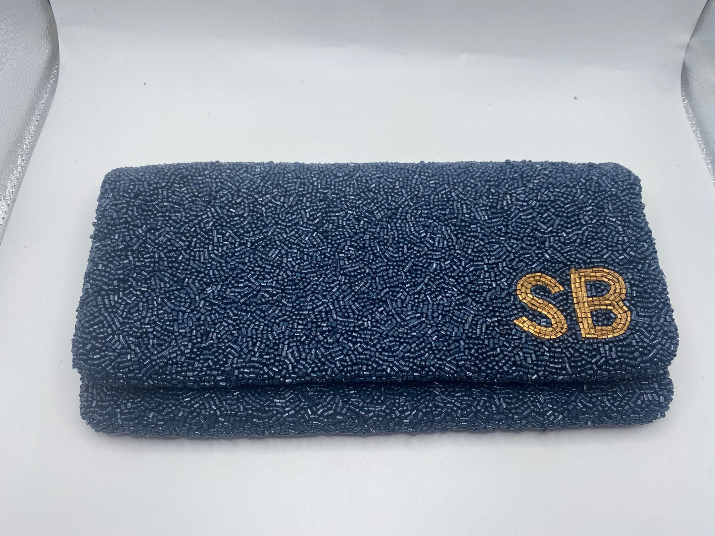 Beaded Foldover Clutch