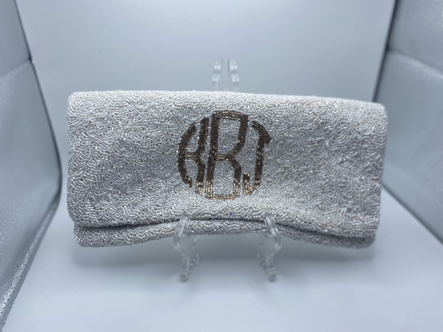 Beaded Foldover Clutch