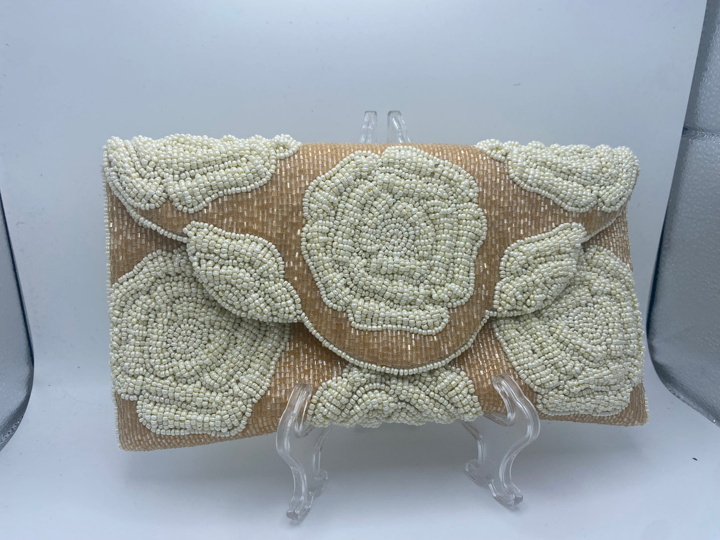 Roses Beaded Clutch